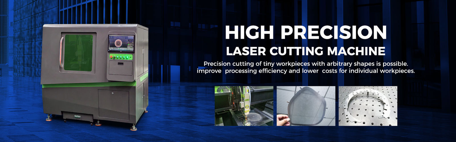 300W QCW Fiber Laser Cutting Machine / CNC Linear Motor High Precision Laser Cutter